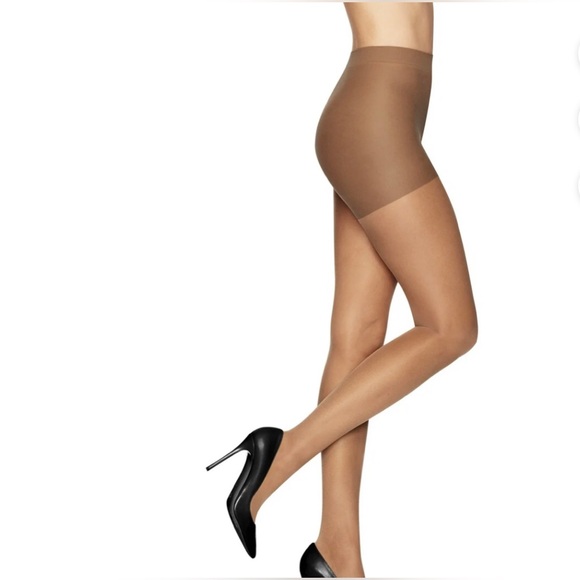 2 Pair L’eggs sheers energy compression sheer tights control top suntan.QT(XL) - Picture 6 of 9